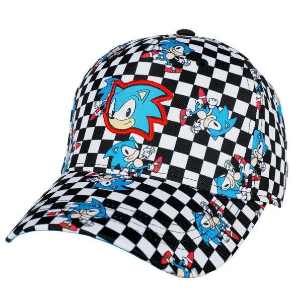 Sonic the Hedgehog Kids Checkered Hat - Picture 1 of 4